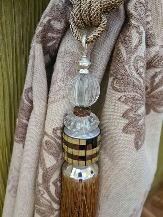 Лён плотные шторы бу