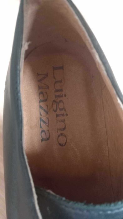 Pantofi negri piele naturală Luigino Mazza