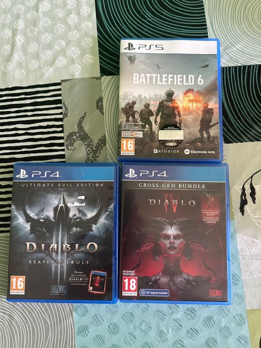 Battlefield 6,Diablo 3,Diablo 4---PS4 PS5