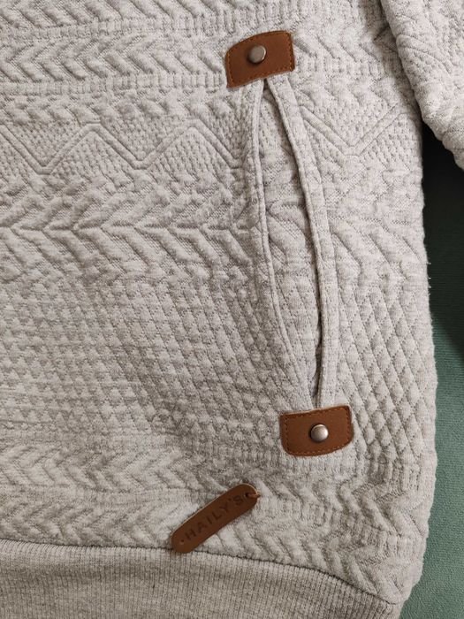 Hanorac model Hoodie Ja44nette cu guler "cowl neck" - Haily's, Mărimea L