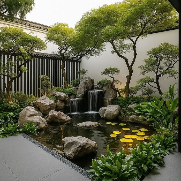 Suniy sharshara dizayn