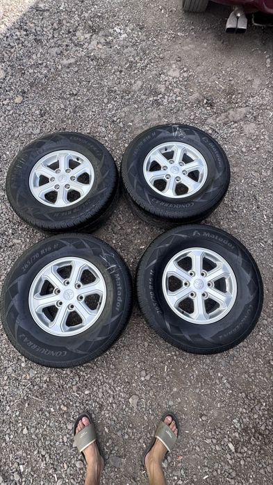 Диски  от Паджеро  Р16  с шинами