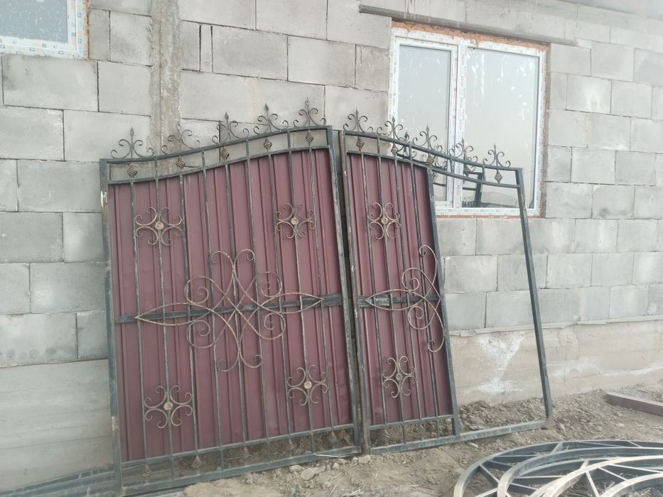 Ворота б/у с колиткой