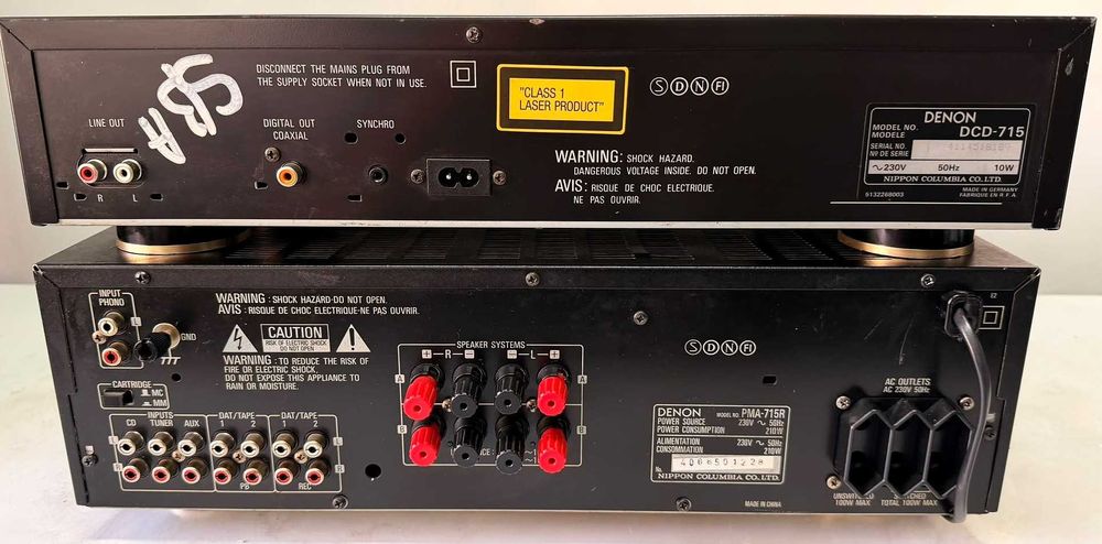Amplificator Denon PMA-715R si CD Player DCD-715 Lambda SLC Phono MM/MC Linie Audio