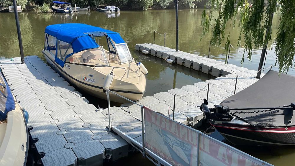 Doc plutitor modular pentru 2 skijet-uri