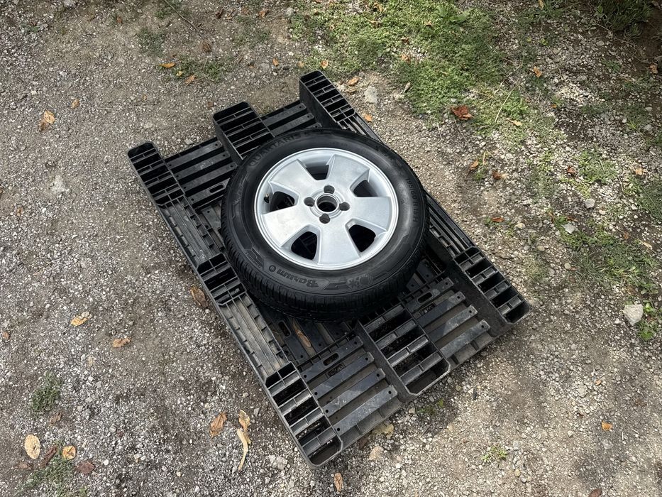 НОВО Резервна гума+АЛУМИНИЕВА ДЖАНТА 15" 4x100 за Opel,Chevrolet,Fiat