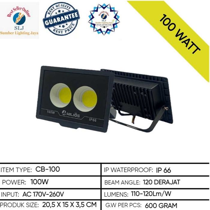 Интелигентен LED прожектор с дист., 100W, разл. светлини (multicolor)