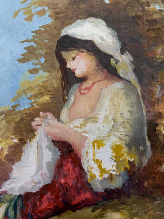 tablou pictat pe panza in ulei pictura pe panza tablou vechi pe panza