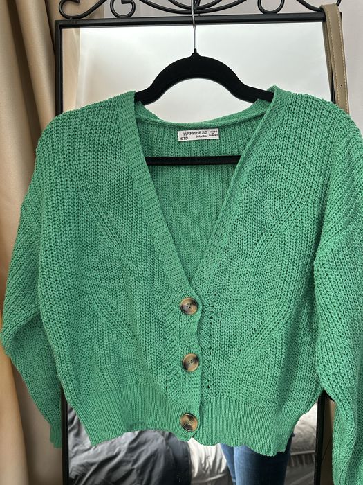 Страхотна къса жилетка в зелено