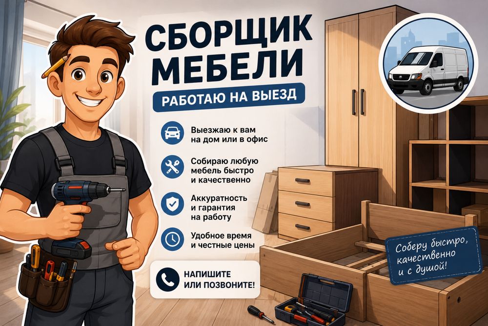 сборщик мебели на выезд