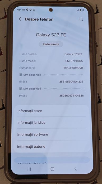Vând Samsung Galaxy S23 FA ca nou