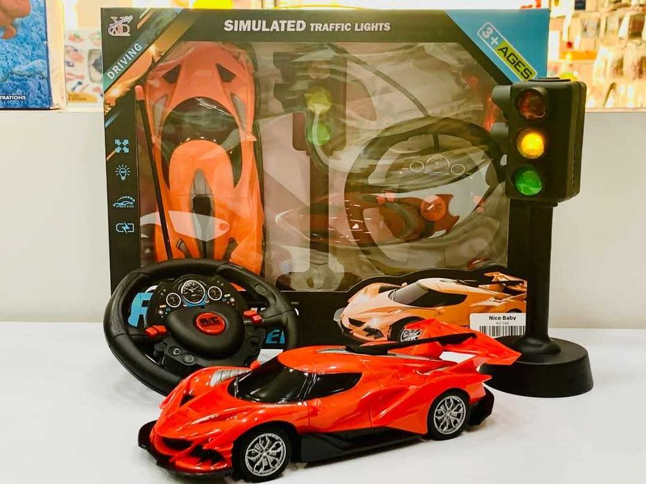 Детска кола с дистанционно и светофар