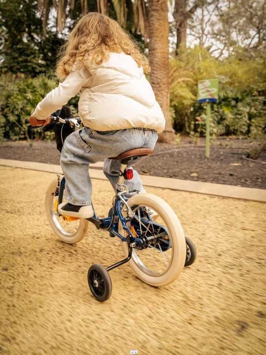 Bara initiere ciclism si roti ajutatoare 500 pt biciclete BTwin 14-16 inch