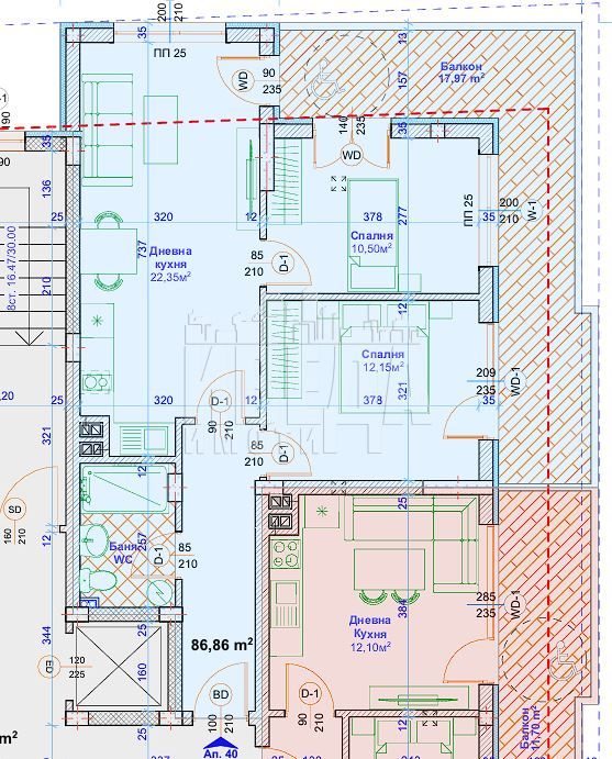 Продава се Тристаен апартамент в Варна, Възраждане 1 - 110 кв.м за 1664 €/кв.м - Снимка #1