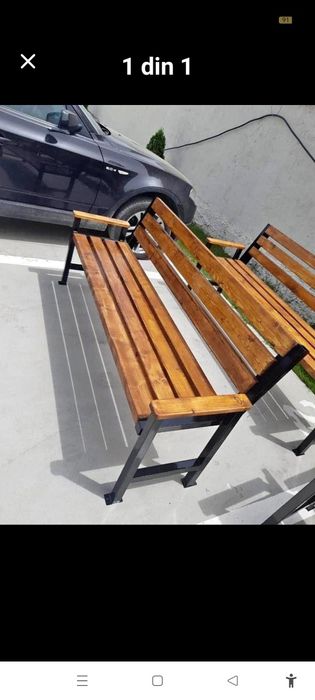 Bănci și mese de fier pentru curte sau stradă