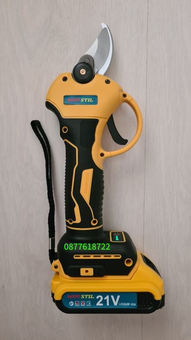 Акумулаторна безчеткова лозарска ножица WERSTIL 21V 5AH