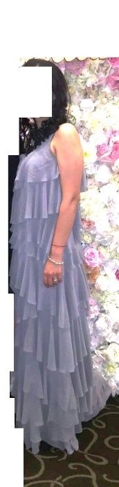 Rochie din voal cu volanase