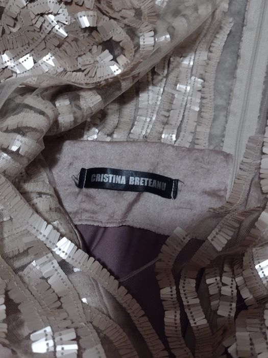 Rochie matase facuta la comanda cristina breteanu