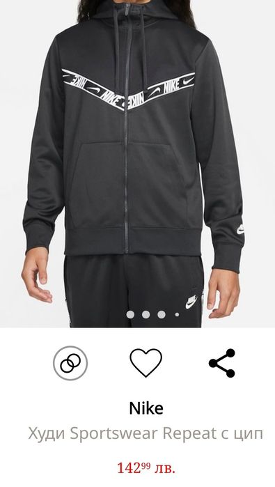 Nike худи обличано веднъж