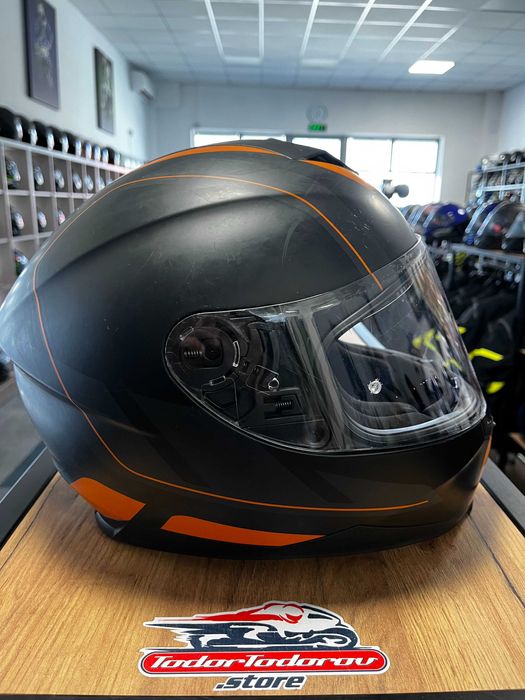 Mото каска IXS IS 2.0 ,размер S 55-56  см. вградени очила