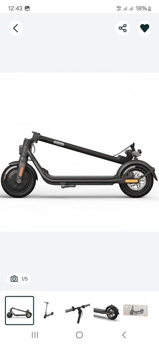 Электросамокат ninebot kickscooter f30