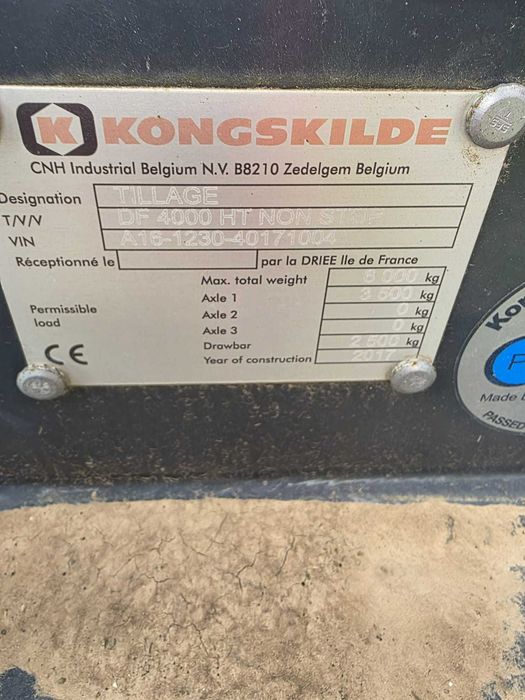Cultivator Kongskilde Delta 4 Metri