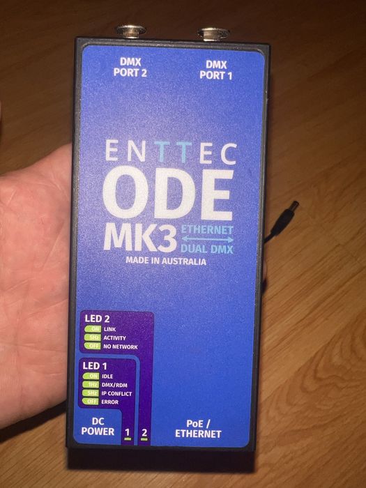 ENTTEK Ode Mk3 ArtNet Dual Dmx
