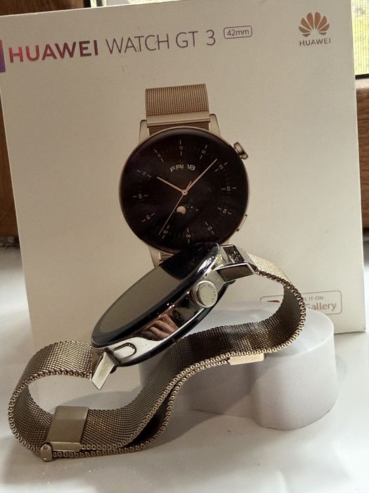 Huawei Watch GT 3 42mm – пълен комплект + 5 каишки