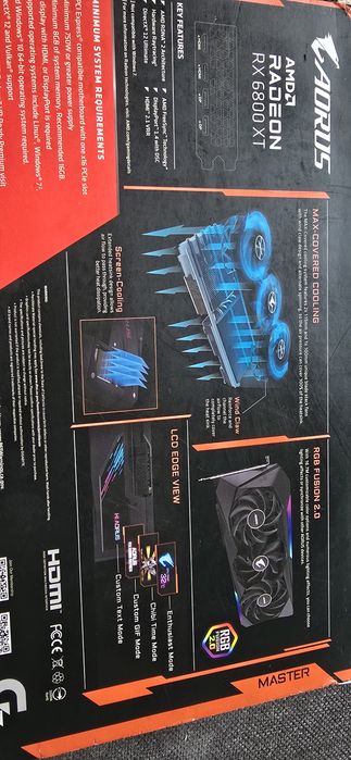Placa Video Ati Amd Gigabyte Aorus RGB RX 6800 XT 16 GB