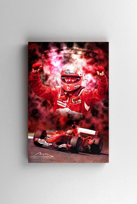 Tablou canvas Valentino Rossi VR46 / Michael Schumacher