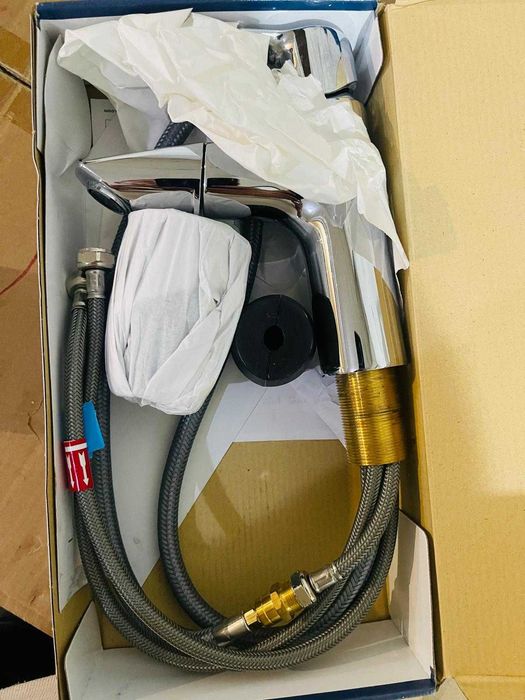 Baterie lavoar Grohe QuickFix Start cu capăt extractibil și evacuare Push-Open, crom 24205003