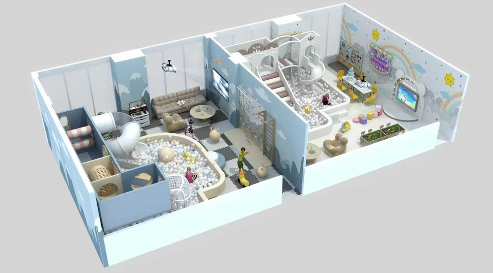 Детский лабиринт, детский игровой парк.