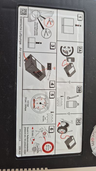 Компресор за гуми НОВ Оригинален  и мощен 240w