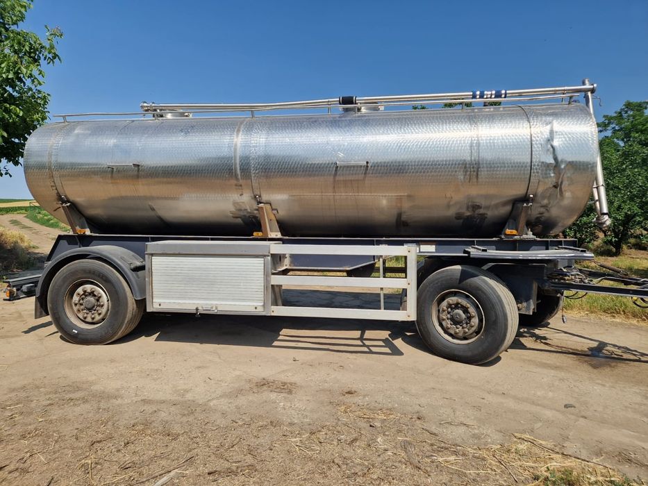 Remorcă Cisternă inox 16400l Cisternă apă bazin apă