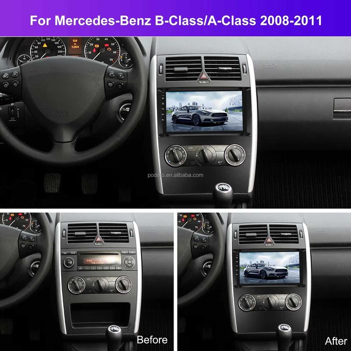 Мултимедия за Mercedes Benz A B Class W169 W245 Android Навигация 2DIN