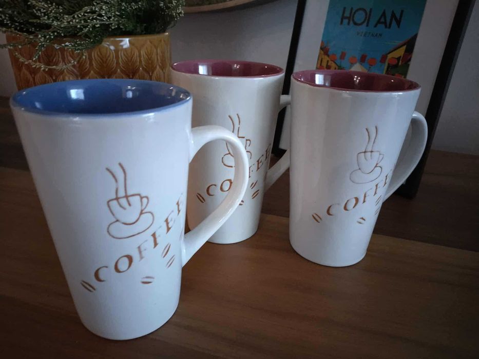 оригинална чаша за кафе и чай с цветя от Италия