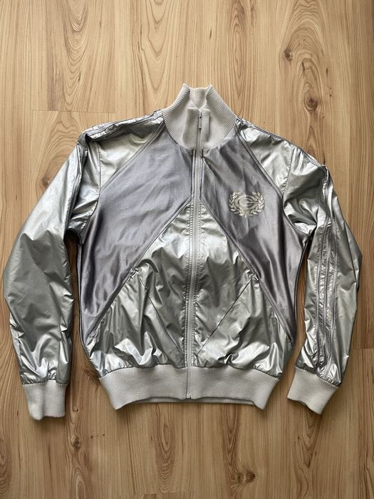 Adidas CG Carlo Gruber Silver Track Shell Jacket Vintage L/мъжки суичър L