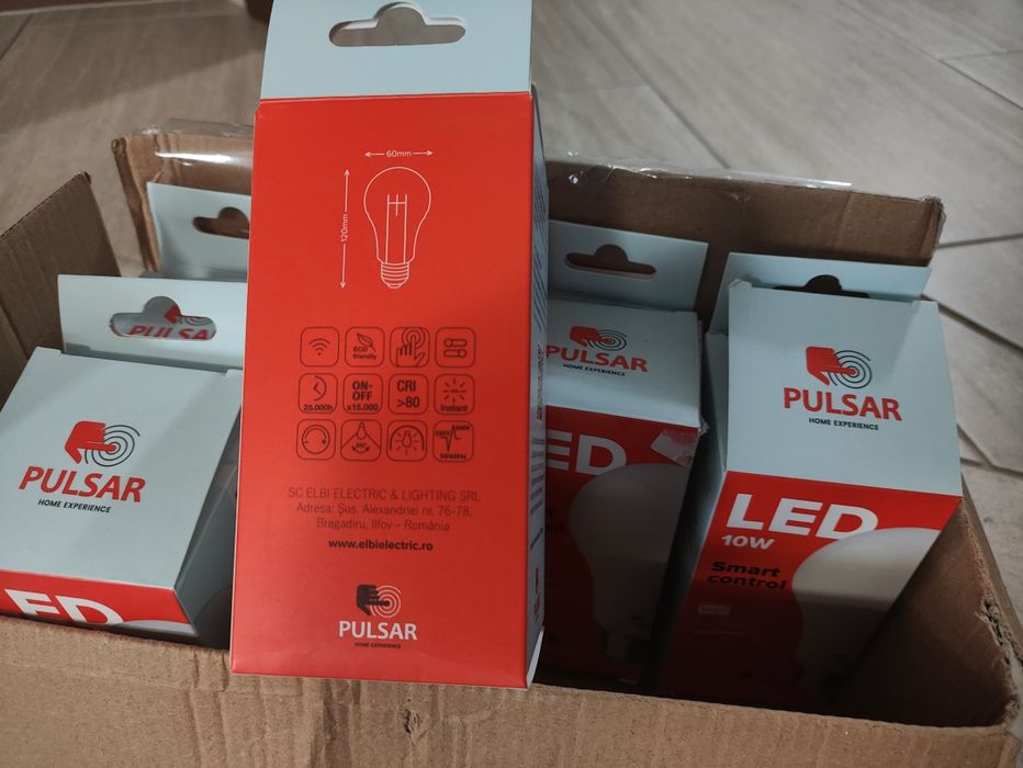 Bec smart Pulsar, soclu E27, wifi, Tuya