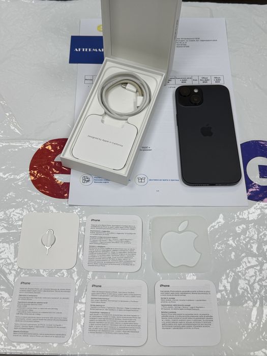 256GB iPhone 15 5G Гаранция Emag 2026 Black / черен