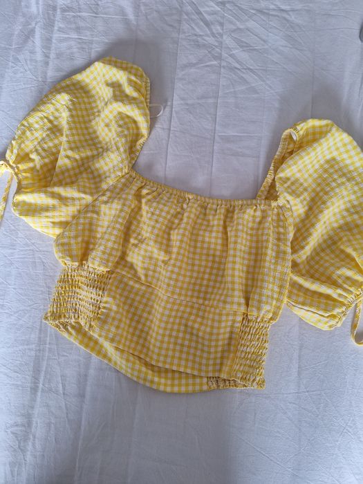 Bluza de vara Koton cottagecore galben marime 40