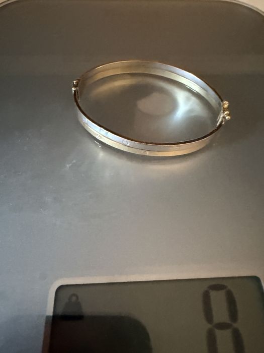 Bratara aur Cartier Love aur 14 karate 9 gr. diametru 18 cm pret 3700