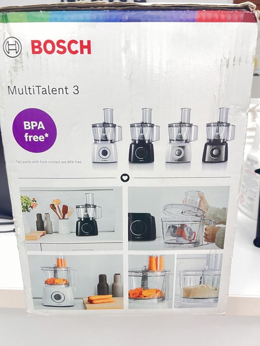 Robot bucatarie Bosch MultiTalent 3 MCM3100W, 800W, multifunctional