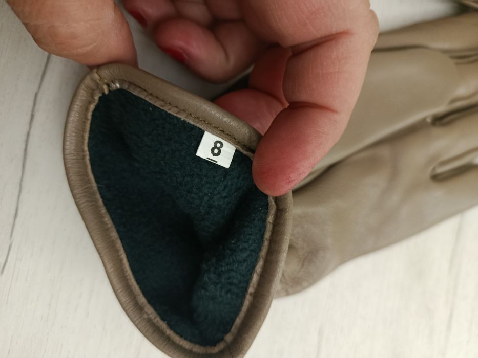 Перчатки кожаные