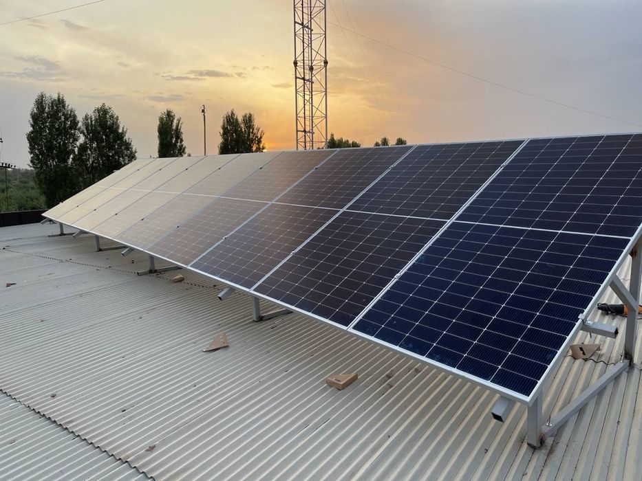 Установка 20 кВт сетевой солнечный электростанции под ключ.