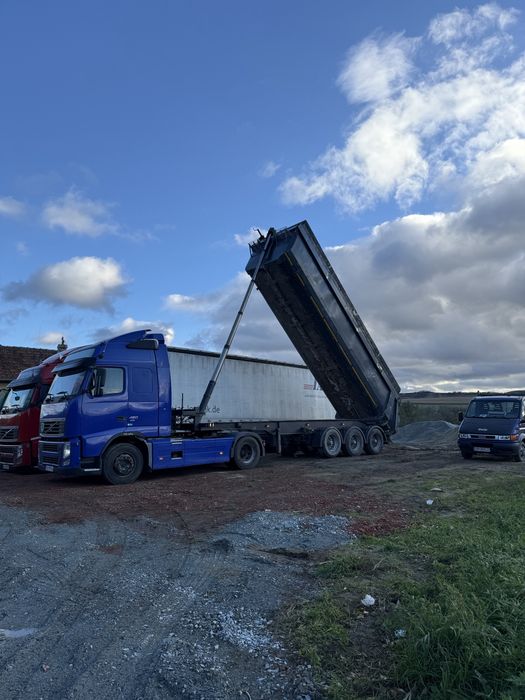 Transport marfa tir / transport  basculabil cereale baloti