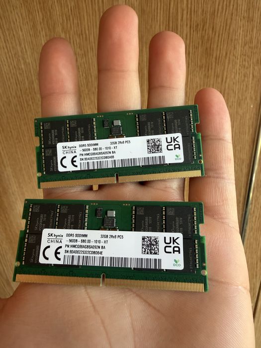 2x32GB Ddr 5 SK Hynix 5600 Laptop