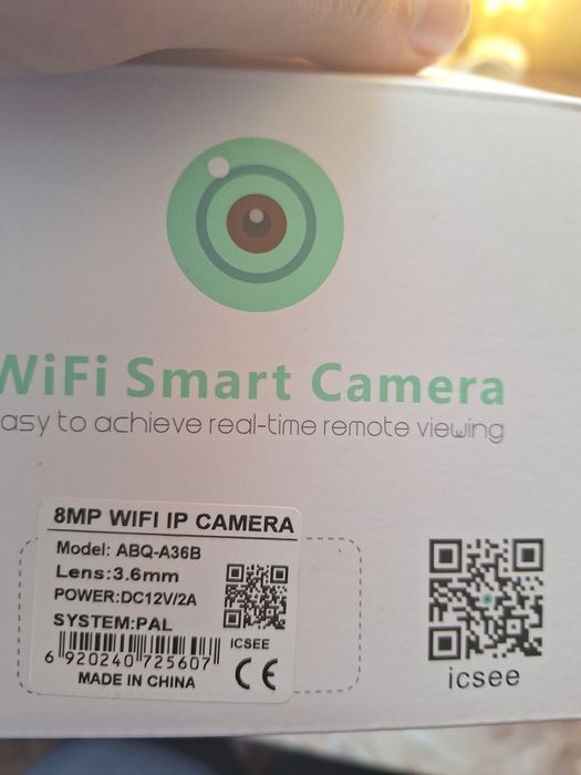 Wifi камера 8mpx, 4K, icsee