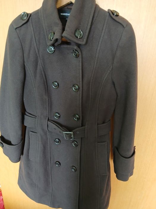 Марково вълнено палто,дамско,шоколадово кафяво