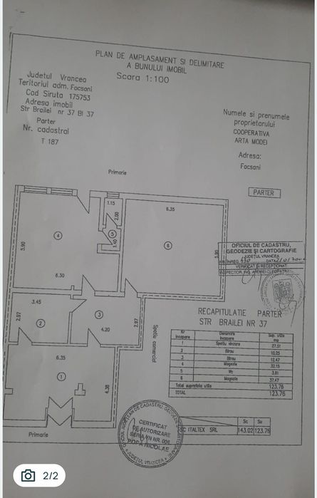 Vând spațiu comercial S construita 165mp