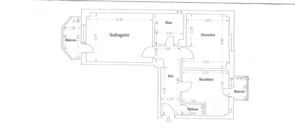 Proprietar vand apartament 2 camere zona Capitol.